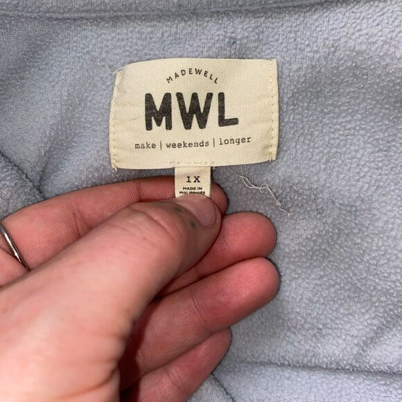 Madewell MWL Shacket Size 1X - Picture 3 of 3